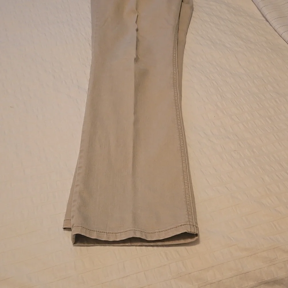 CABI LouLou Style#406 Straight Leg Mid Rise Denim Pants Sz 8 in Cafe Au Lait Y2K - Picture 11 of 13